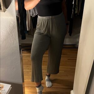 Chico Travelers flowy black and white stripe pants